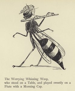 Endişeli Vızıldayan Yaban Arısı by Edward Lear
